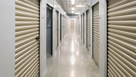Hallway of Steaux - N - Geaux New Iberia storage facility.