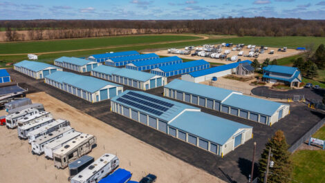 Aerial view of Storage Facility at Marshall.