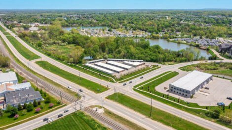 Aerial view of Jenison Storage Facility.