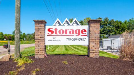 Facility sign at AAA Storage Vernonview.