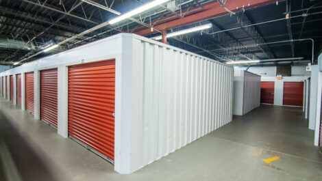 Indoor storage units in Fairfield, OH.