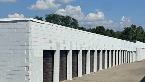 Exterior of storage units at Prestige Storage - Blue Ash.