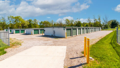 Exterior of storage units at AAA Storage of Centerburg.