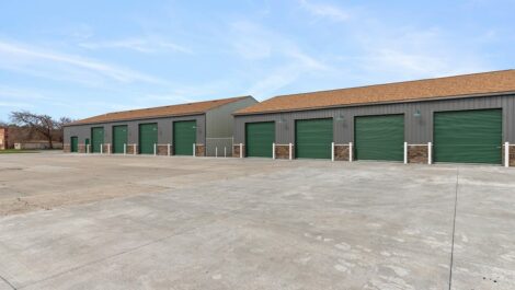 Paved outdoor storage units in Muskegon.